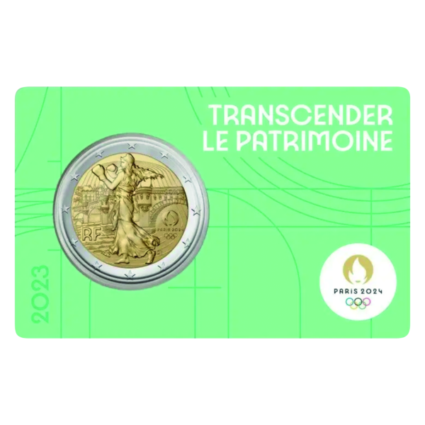 2 Euro Säerin - grüne Coincard Vorderseite