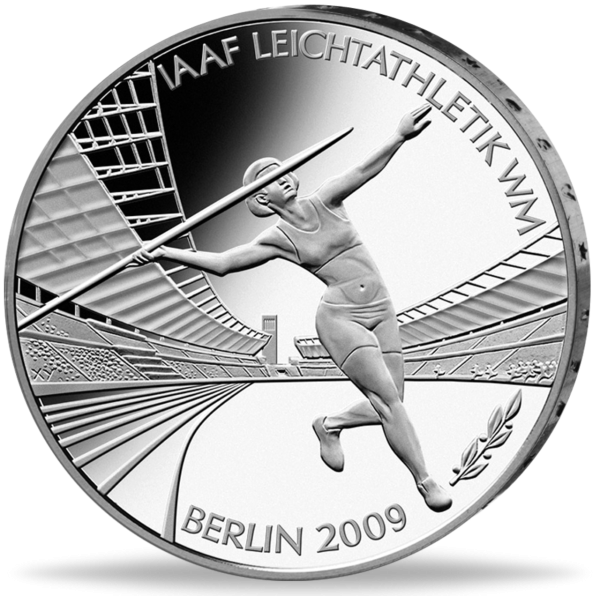 10 Euro IAAF Leichtathletik WM - Münze Vorderseite