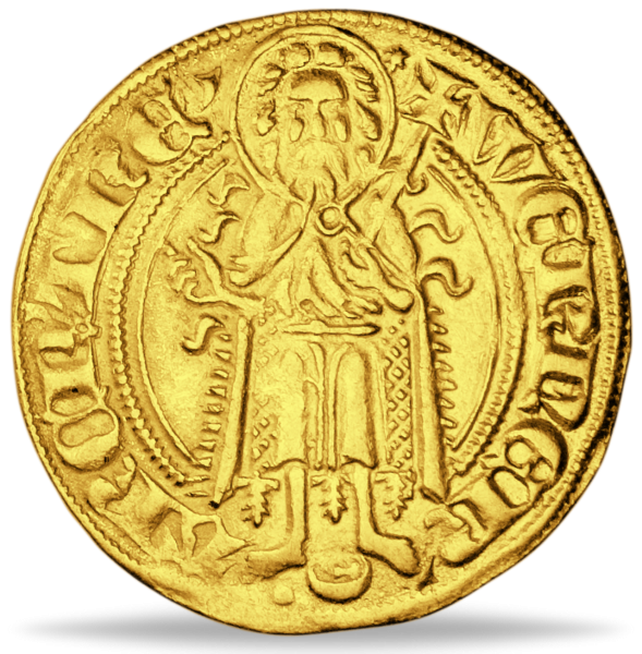 Domstadt Trier, Goldgulden 1388-1418 - Gold - Münze Vorderseite