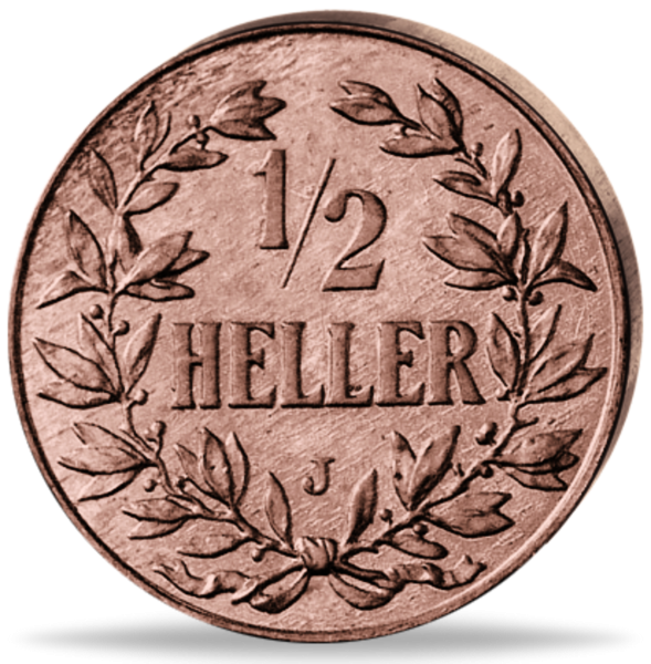 1_2 Heller Kaiserkrone - Vorderseite Münze