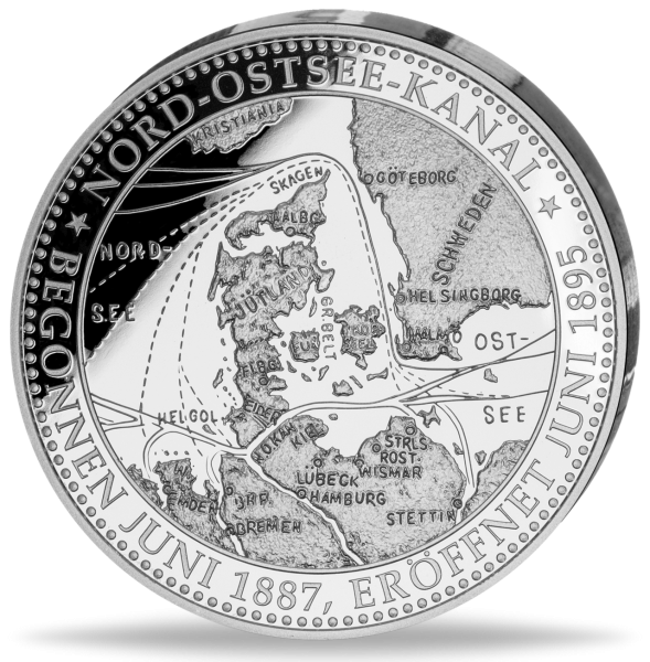 Skagerak -Passage Nord-Ostsee-Kanal-Gedenkprägung - Medaille Vorderseite