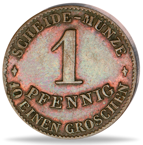 1 Pfennig Sachsen-Coburg-Gotha - Münze Vorderseite