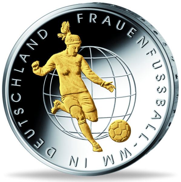 Deutschland 10 Euro „Frauenfußball-WM in Deutschland“ 2011 - Münze Vorderseite