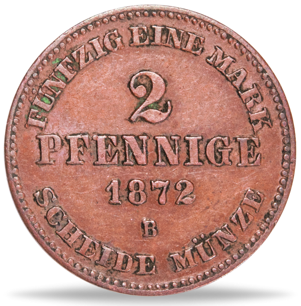 2 Pfennig Mecklenburg-Schwerin - Münze Vorderseite