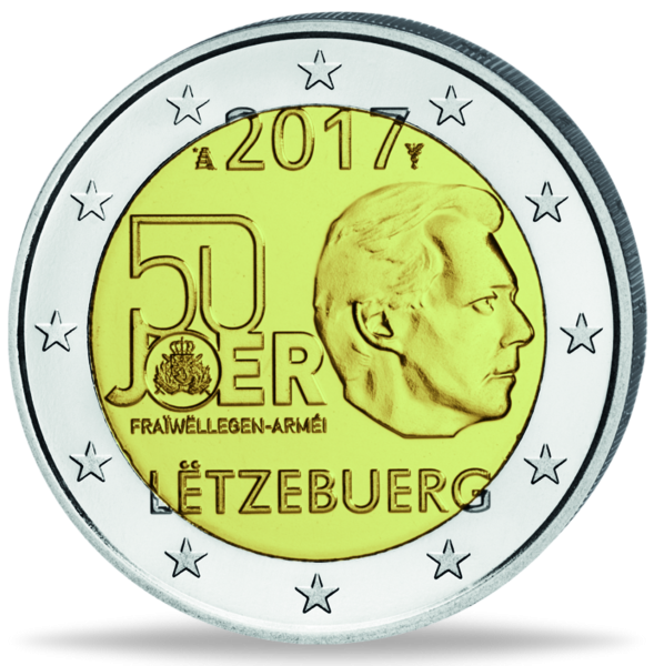 2 Euro 50 Jahre Wehrdienst - Münze Vorderseite