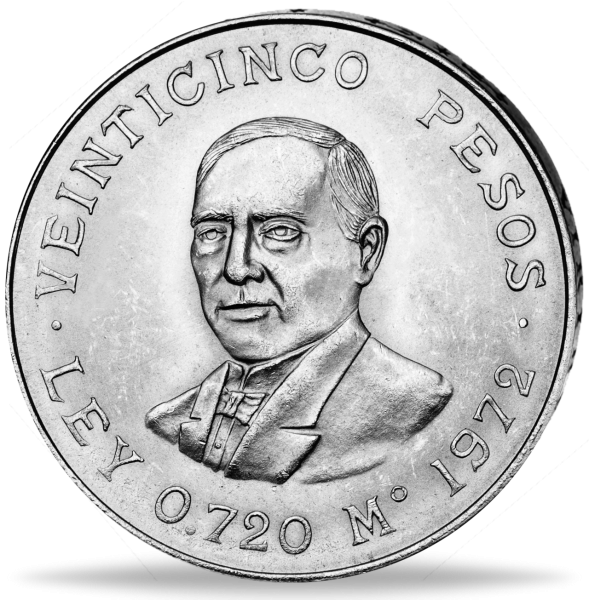 25 Pesos Juarez - Münze Vorderseite