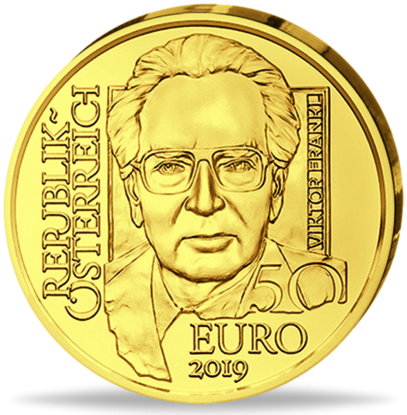 50 Euro „Viktor Frankl“ - Münze Vorderseite