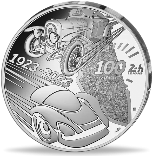 10 Euro 24h Rennen von Le Mans Silber - Münze Vorderseite