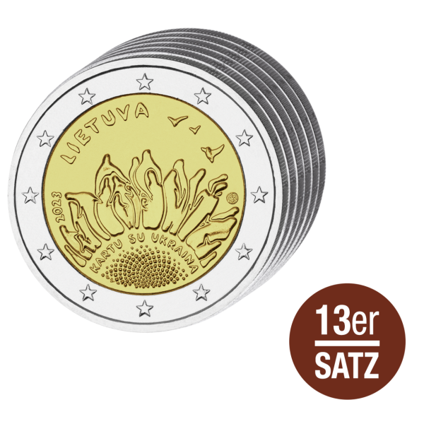 13x 2 Euro Litauen 2015 - 2023 - Kollektion