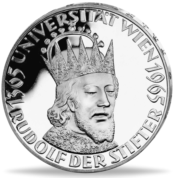 50 Schilling 600 Jahre Universität Wien, 1965 - Silber Münze Vorderseite