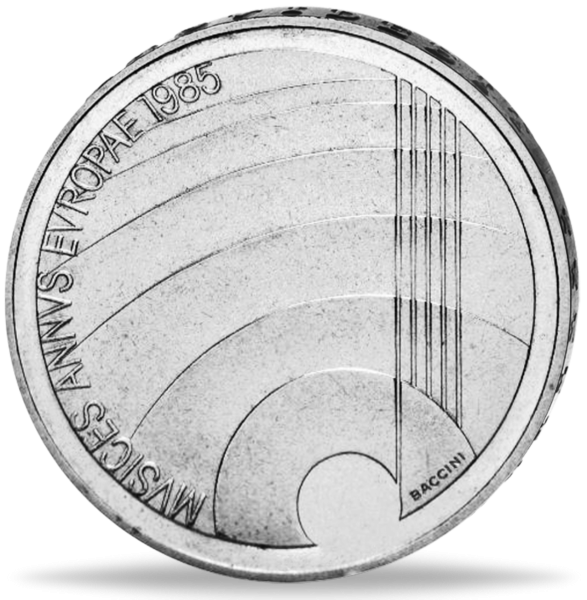 Schweiz, 5 Schweizer Franken, Jahr der Musik 1985 PP - Münze Vorderseite