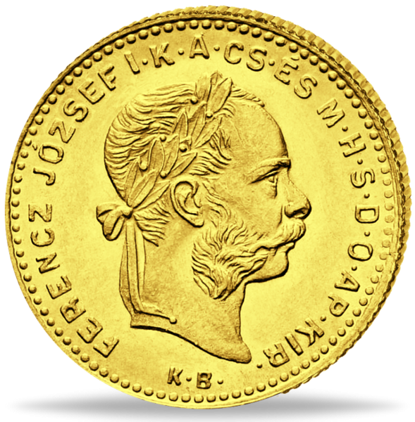 4 Forint Franz Joseph 1880-1892 - Münze Vorderseite