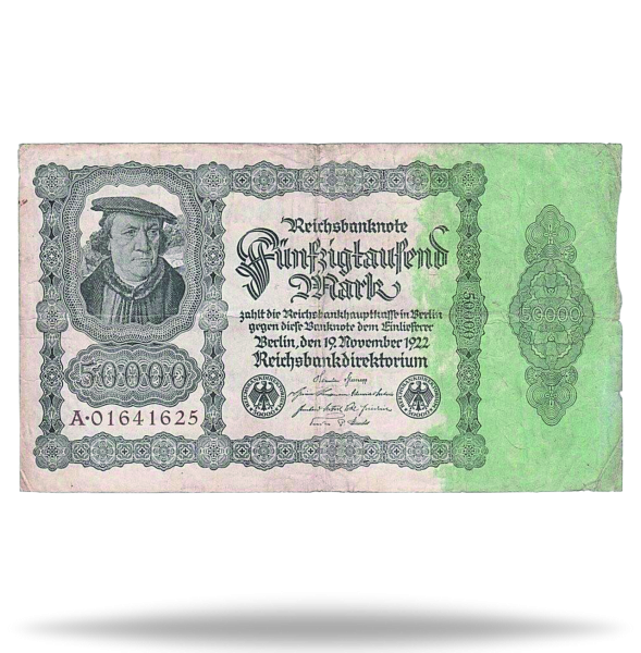 50.000 Mark „Arnold von Brauweiler“ - Banknote Vorderseite