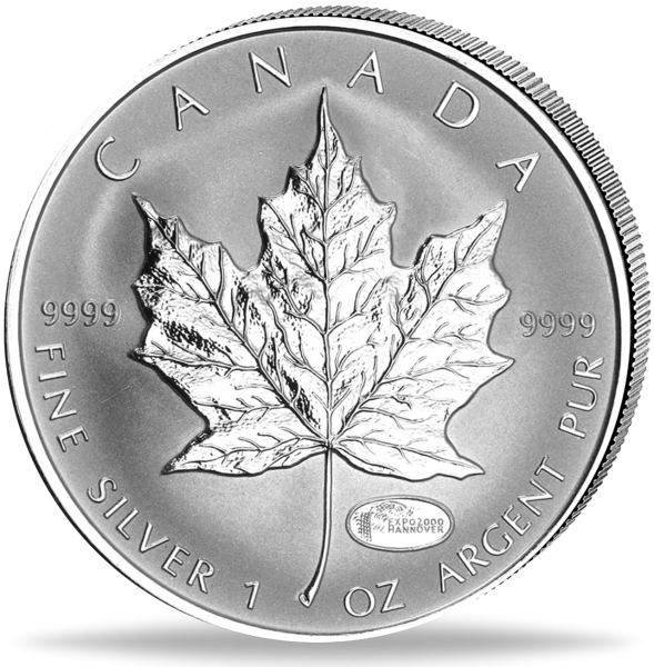 5 Can $ Maple Leaf 2000 - Münze Vorderseite