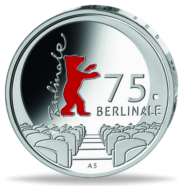 20 Euro 75 Jahre Berlinale - Münze Vorderseite