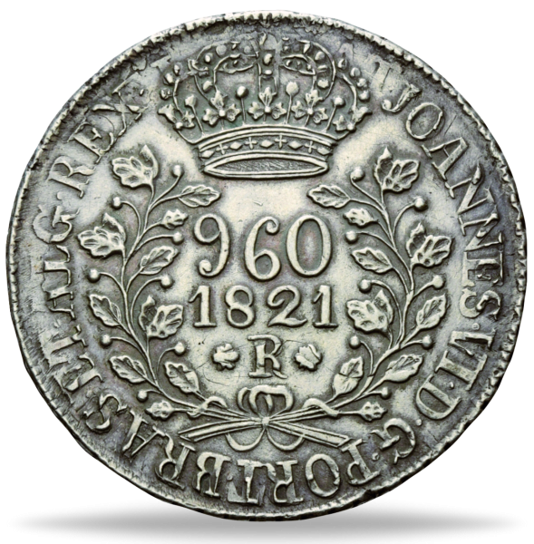 Königreich Brasilien, 960 Reis 1818-1822, König Johann VI. -  Münze Vorderseite