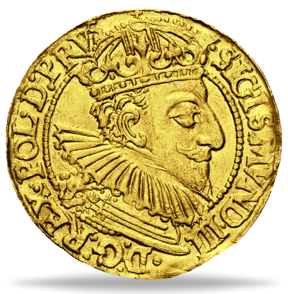 Polen, Dukat 1595, König Sigismund III. Gold - Münze Vorderseite