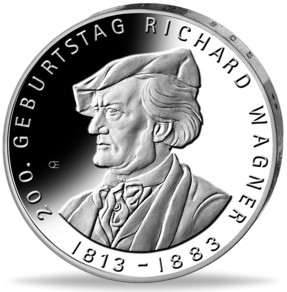 10 Euro Richard Wagner - Münze Vorderseite