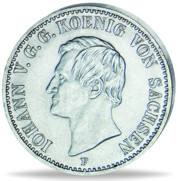 Sachsen 1/3 Taler 1852 - Vorderseite Münze