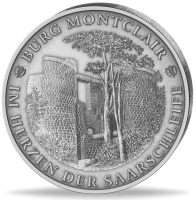 Deutschland, Gedenkprägung „Burg Montclair a.d. Saar“ mit Antique Finish, 2025