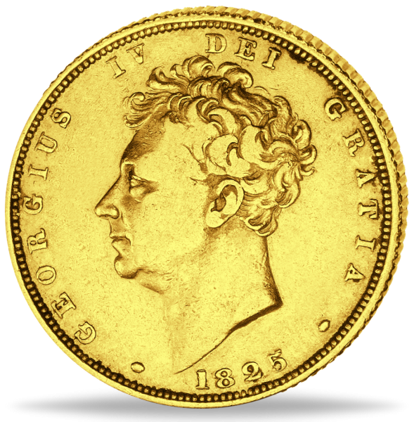 1 Sovereign George IV - Vorderseite Münze