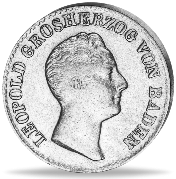 6 Kreuzer Großherzog Leopold 1831-1837 - Münze Vorderseite