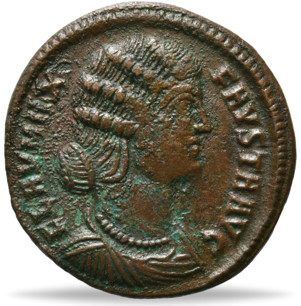 Römisches Reich, Follis 326, Fausta, Münze Vorderseite