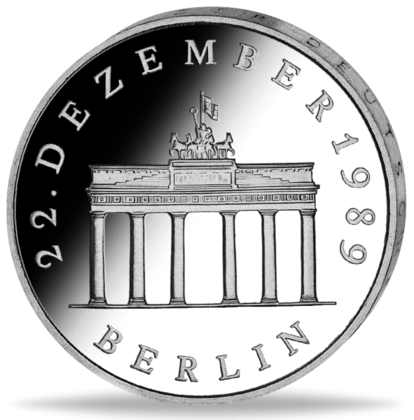 20 Mark der DDR Brandenburger Tor -  Silber - Münze Vorderseite