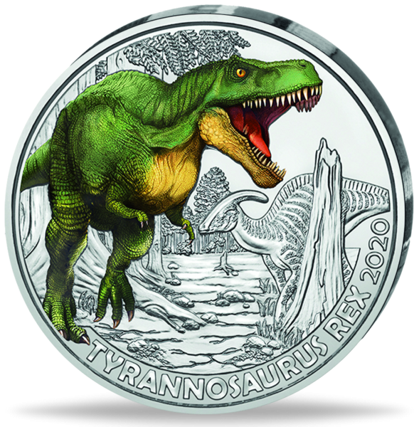 3 Euro „Tyrannosaurus Rex“ - Münze Vorderseite