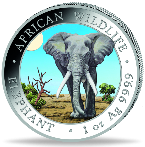 100 Shilling Elefant 2025, African Wildlife, Tagdesign - Münze Vorderseite