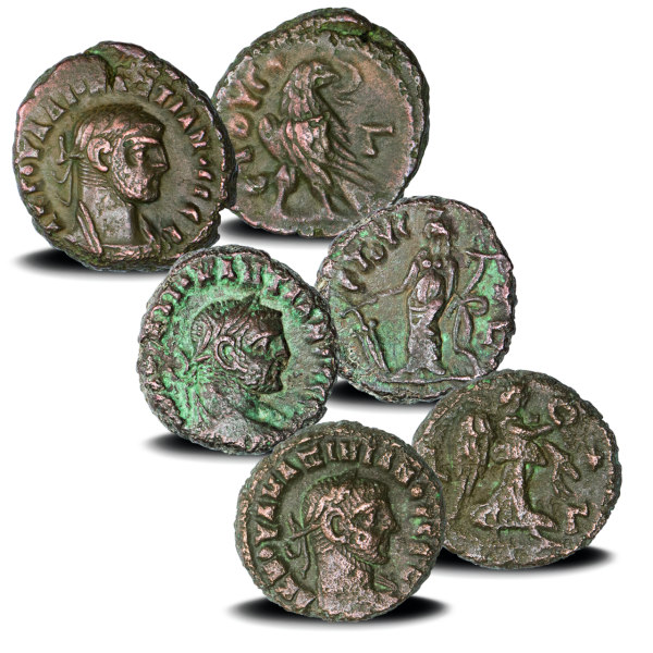 3er-Set Tetradrachmen Diocletian