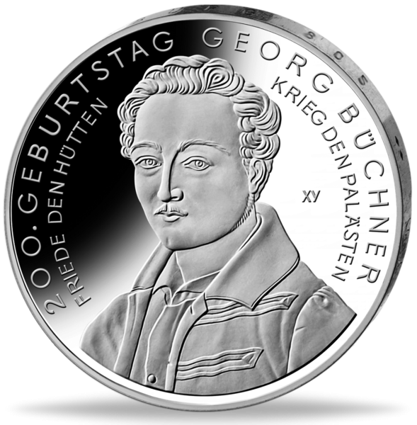 10 Euro Georg Büchner - Münze Vorderseite