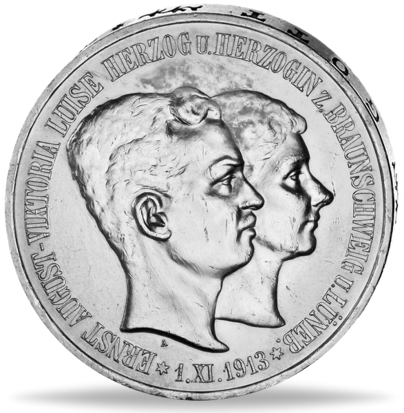 5 Mark „Ernst August Regierungsantritt und Hochzeit - Vorderseite Münze