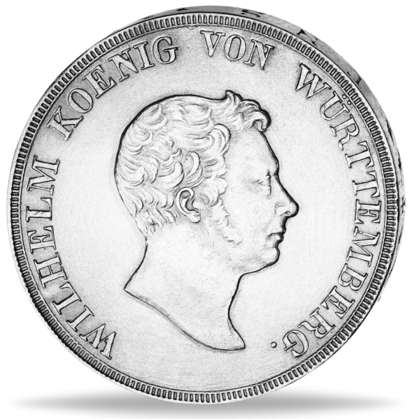 Kronentaler Wilhelm I. Thun 434 - Münze Vorderseite