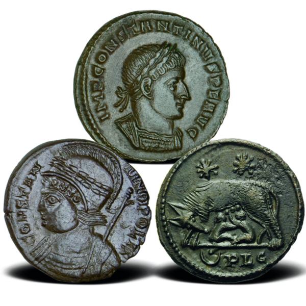 3 Follis Constantin I - Satzbild