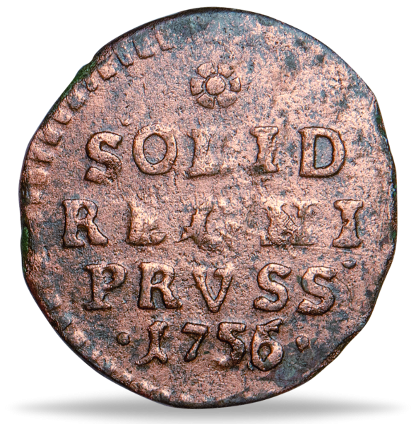 Preussen, 1 Solidus Friedrich II. - Münze Vorderseite