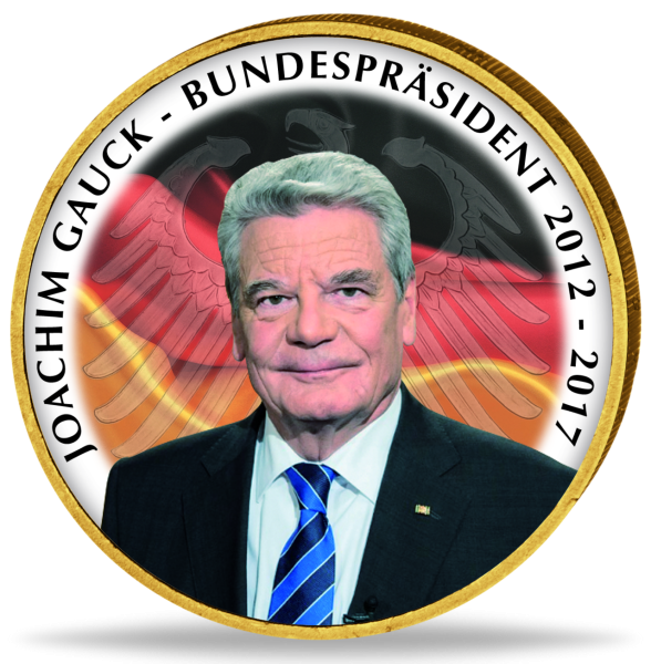 2 Euro Joachim Gauck - Vorderseite Farbmünze