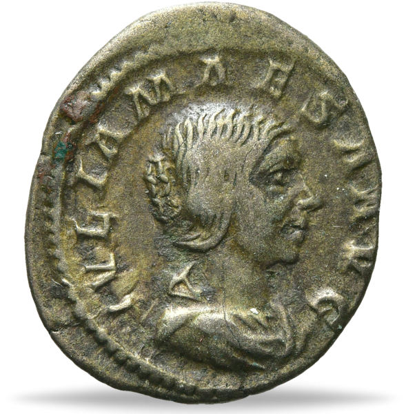 Römisches Reich, Denar 218-222, Julia Maesa, Münze Vorderseite