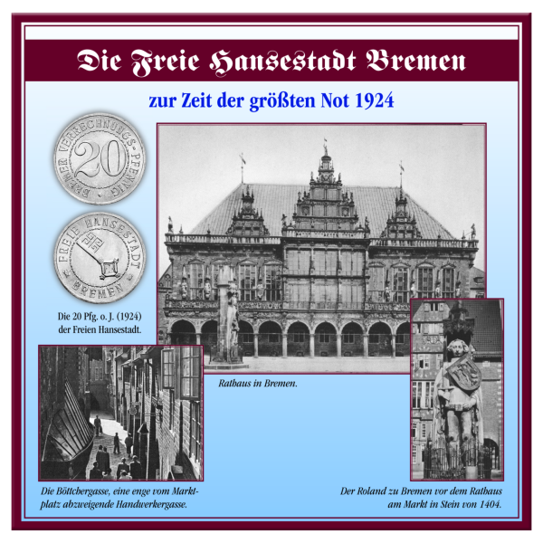 Notgeldsatz Bremen - Sammelmappe