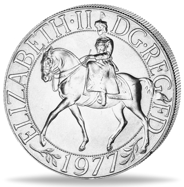 25 Pence Regierungsjubiläum - Münze Vorderseite