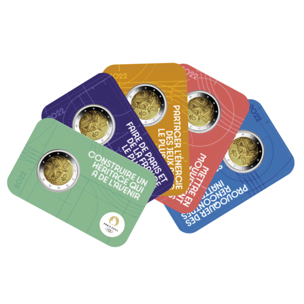 5x 2 Euro Coincard Fächer - Satzbild