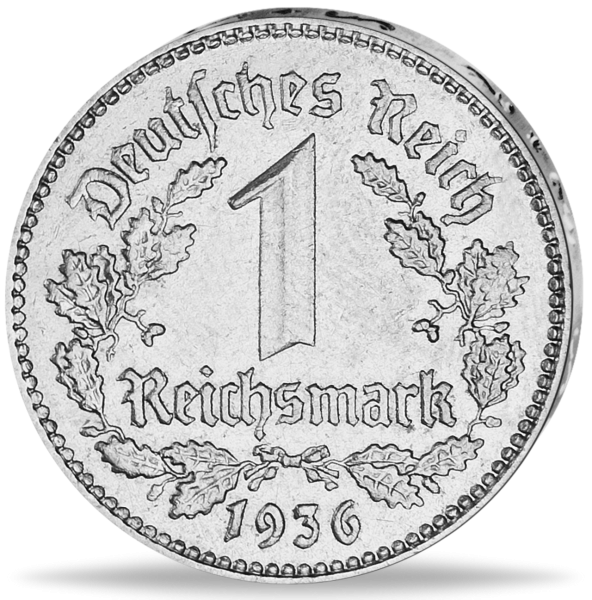 1 Reichsmark „Reichsadler - A“ - Münze Vorderseite