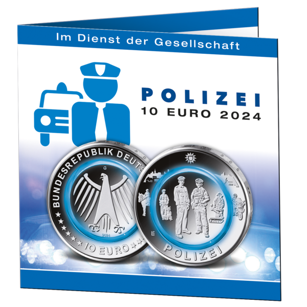 5x10 Euro Polizei - Blister