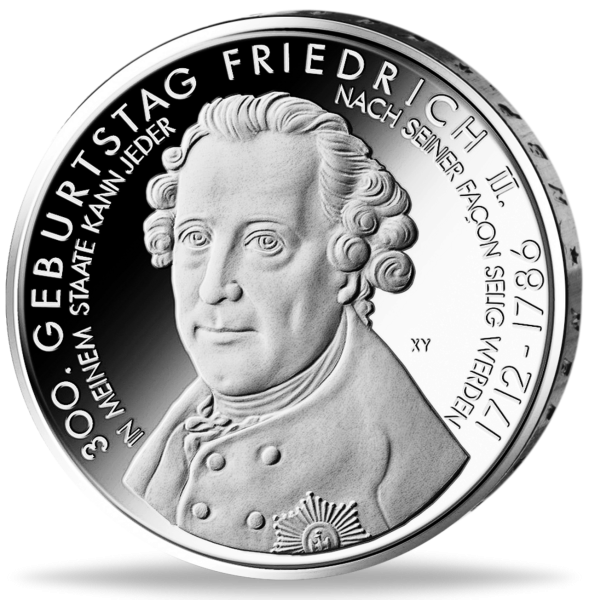 10 Euro 300 Geburtstag Friedrich des Großen - Münze Vorderseite