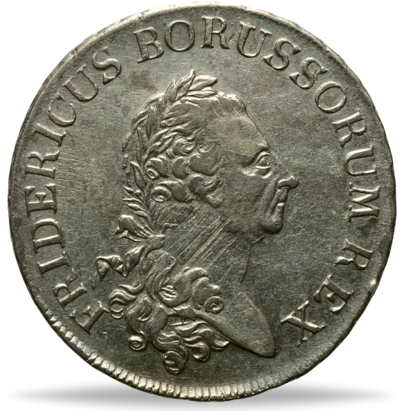 Königreich Preußen, Taler 1781, König Friedrich II. der Große Münze Vorderseite