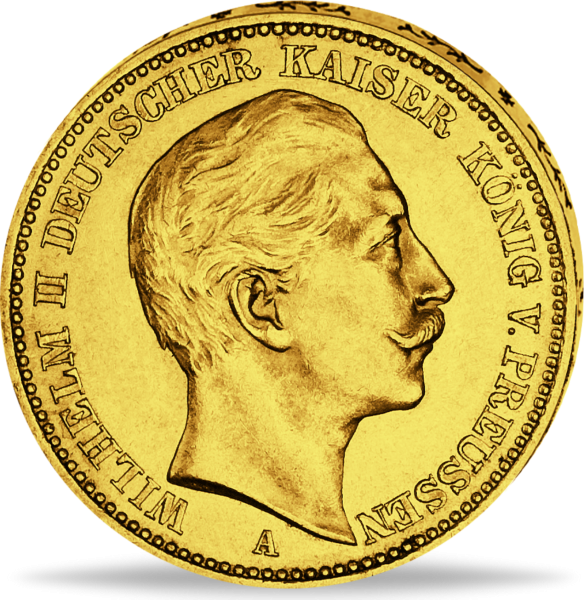 10 Mark Preußen Wilhelm II. 1892 - Münze Vorderseite