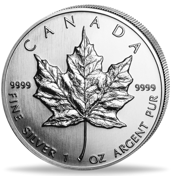 Kanada Silber 5 Dollar Maple Leaf 1 Unze - Münze Vorderseite