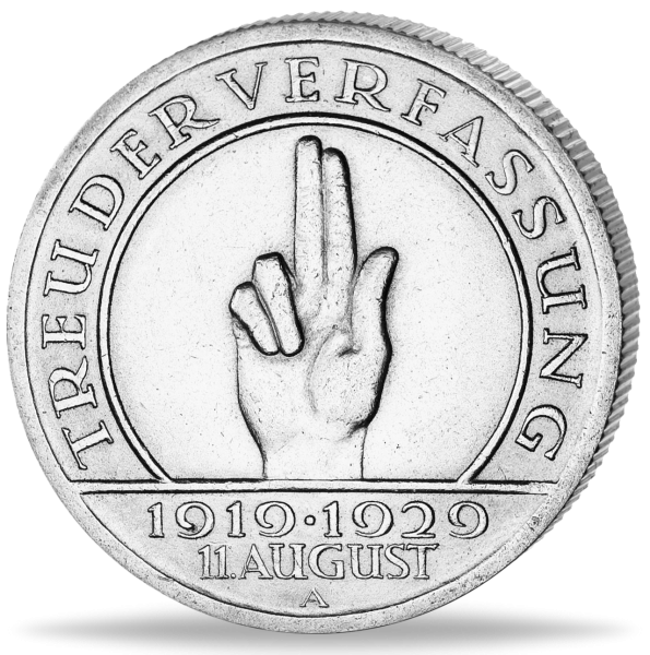 5 Reichsmark Schwurhand - Vorderseite Münze