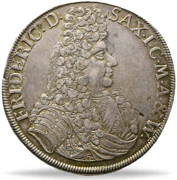 Sachsen-Gotha-Altenburg, Taler 1691, Herzog Friedrich I. Münze Vorderseite