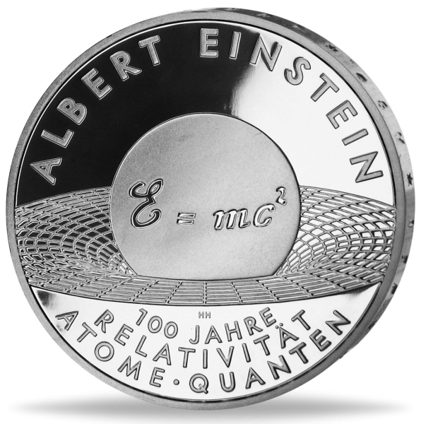 10 Euro Albert Einstein - Vorderseite Münze